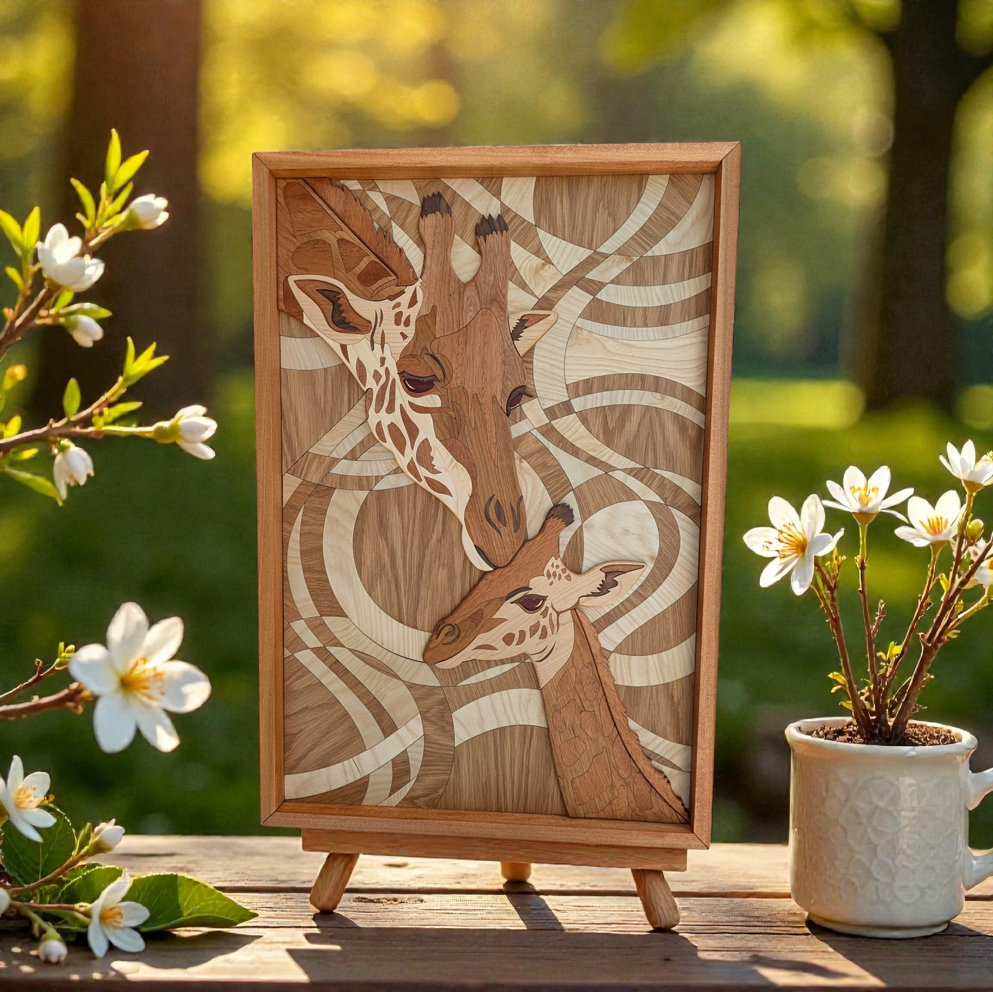 Giraffe Mother & Baby