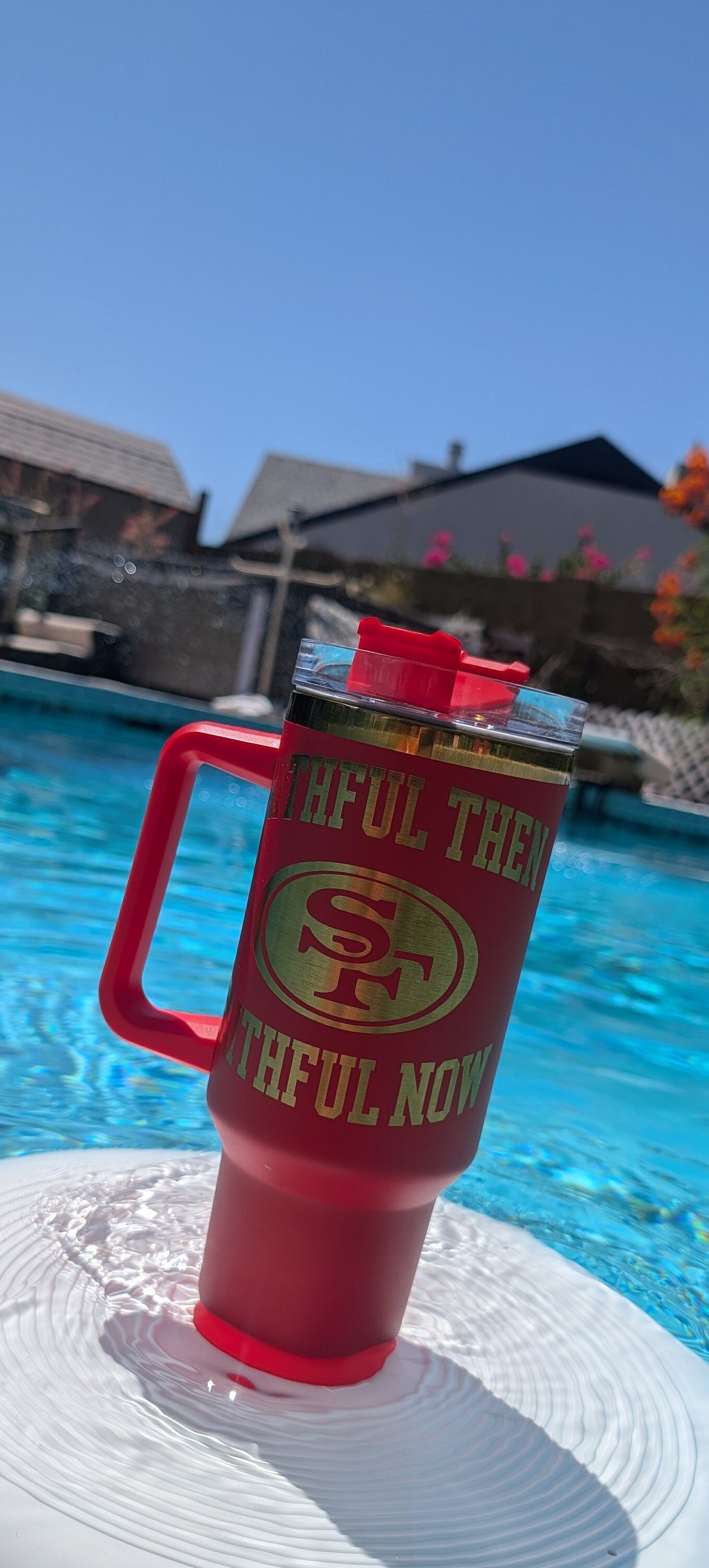 Personalized Cup | 40 oz Laser Engraved Tumbler | Insulated | San Francisco | Forty Niners | Football | Great gift for him or her